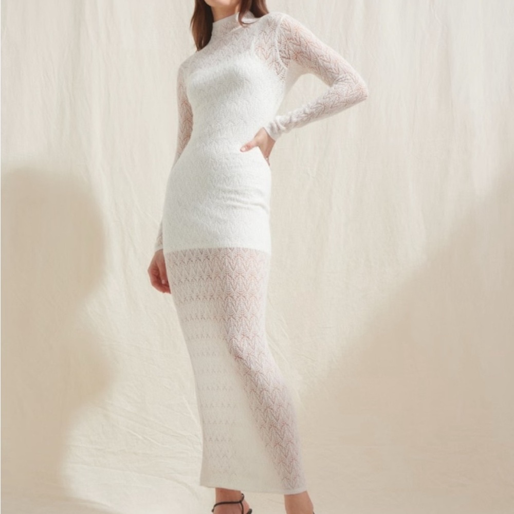 Abercrombie and Fitch Elegant White Lace Dress